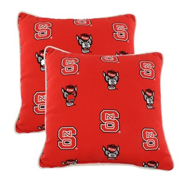 College Covers College Covers NCSODPPR 16 x 16 in. North Carolina State Wolfpack Outdoor Decorative Pillow; Set of 2 NCSODPPR